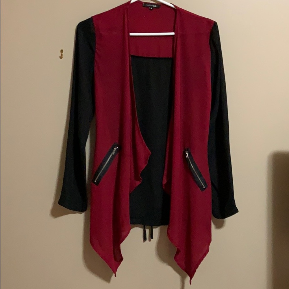 Black and Red block tunic